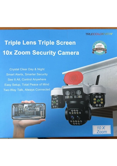 O-kam 5012 9 3+3+3 Mp 3 Lens Wifi Kamera Köşeler Lens Siren + Çakar Led + 360 Kamera