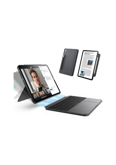Apple iPad Uyumlu  Air 11 2024-2025 Shift Manyetik Klavyeli Tablet Kılıfı Klavyeli Kılıf