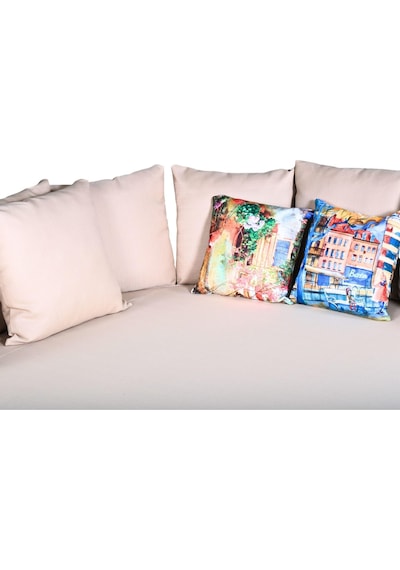 World Daybed 200 Cm Rattan Bahçe Kral Yatağı Açık Kahverengi