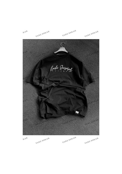 Startmore Unisex Beyaz Homage Baskılı Oversize Bisiklet Yaka Beyaz