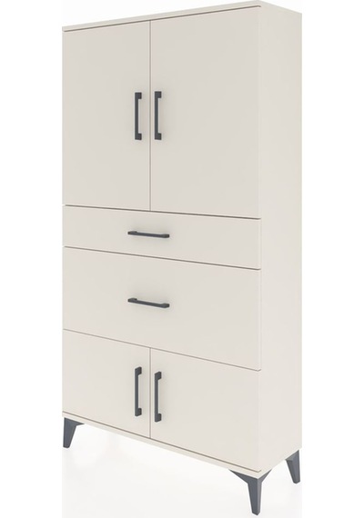 Arges Dolap 2 Raflı 2 Çekmeceli 4 Kapaklı 88x30x163 Aytaşı-ay... Aytaşı