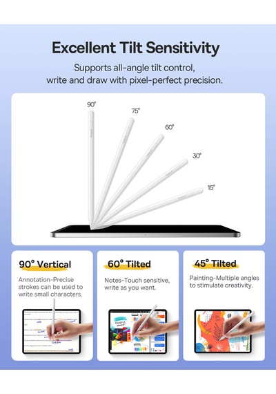 Baseus Active Stylus Smooth Writing 2 Serisi Kablosuz Ve Kablolu Şarj Özellikli Tablet Kalemi
