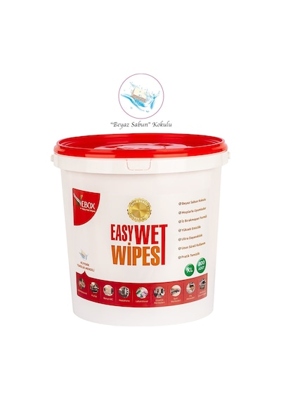 Vebox Easy Wet Wipes Islak Kova Mendil Beyaz Sabun Kokulu Gold 300 Adet