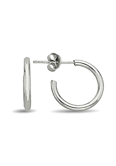 Argentum Concept - Gümüş 13 Mm Halka Küpe - K094301