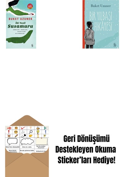 İki Yeşil Su Susamuru Midi Boy + Bir Yılbaşı Hikâyesi + Okuma Sticker'ları