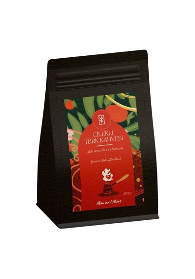 Mim And More Çilekli Türk Kahvesi Çilek Aromalı Türk Kahvesi 200 G
