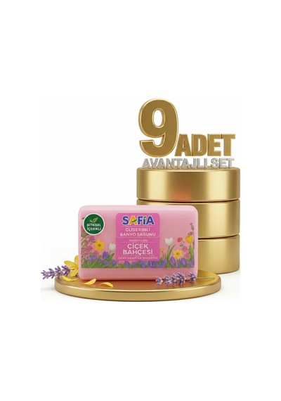 Safia Gliserinli Çiçek Bahcesi Banyo Sabunu 9x150 Gr Gliserin