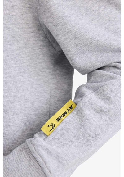 Defacto Boxy Fit Kapüşonlu Sweatshirt F8656ax26spgr389 Gri-gr389