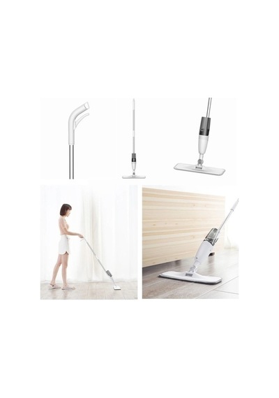 Deerma 360 Derece Dönen Su Püskürtmeli Sprey Mop Paspas