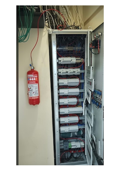 Santral Gazlı Otomatik Pano Söndürme Sistemi Yangın Tüpü Elektrik Panoları Ve Özel Alanlar