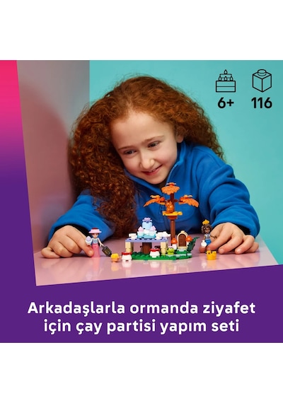 LEGO® Friends Orman Çay Partisi 42690 - 6 Yaş ve Üzeri Çocuklar için Mini Bebek İçeren Yaratıcı Oyuncak Yapım Seti (116 Parça)