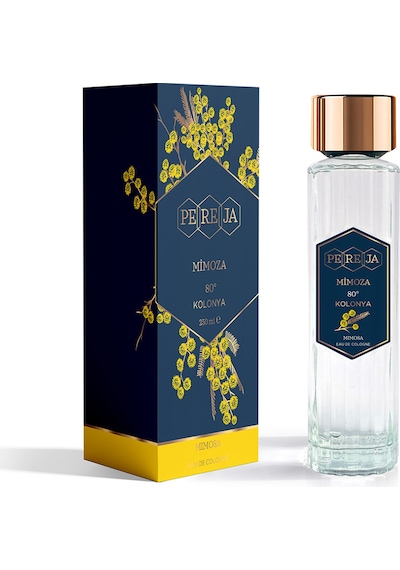 2 Adet Pereja Parfümlü Kolonya 250 Ml Cam Mimoza