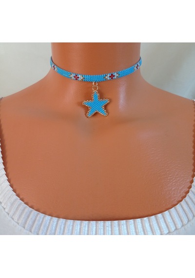Miyuki Yıldız Choker Kolye Çok Renkli