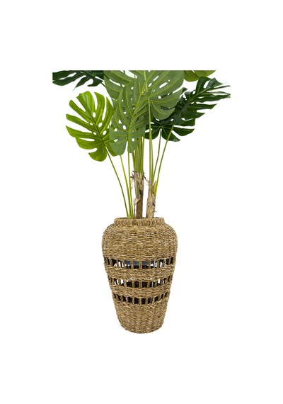 Biçiçek Yapay Monstera Ağacı Deve Tabani 180 Cm İskandi̇nav Saksıda