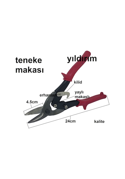 Teneke Makası Alçıpan Makası Süperr Saç Makası