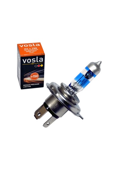 Vosla 12v H4 Ampul 60/55w +150 Fazla Işık P43t Vs27491 2 Li