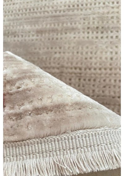 Apex Truva 6651 Bej Akrilik Modern Makine Halısı Bej