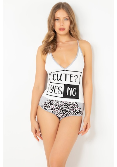 Miorre Doremi Pamuklu Şortlu Pijama Takım 001