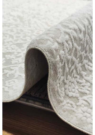 Alya Modern Tasarım Makine Oval Halı 29459 Kemik