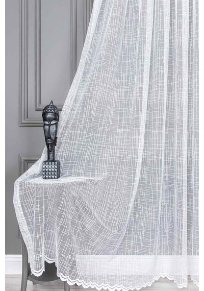 Evdepo Home Kullanıma Hazır Örme Tül Perde (540736759)