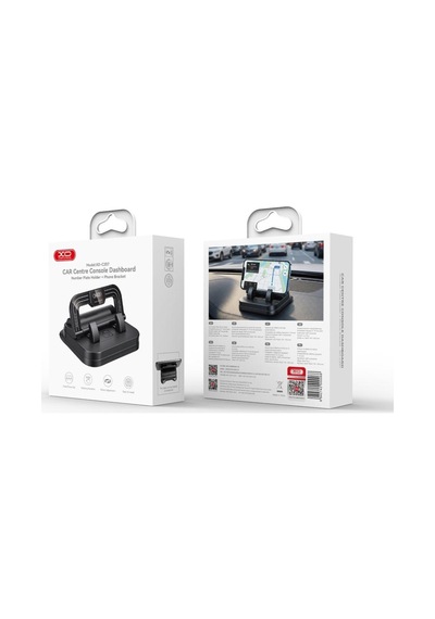 Özel Tasarım Xo C207 Araç İçi Telefon Tutucu Ve Park Kartı Tutucu Mobil Stant Oto Aksesuar