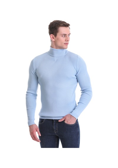 Hatemoğlu Mavi Slim Fit Fitilli Balıkçı Yaka Yünlü Triko Kazak 34232023a0 Mavi Hatemoğlu Mavi Slim Fit Fitilli Balıkçı Yaka Yünlü Triko Kazak 34232023a0 Mavi
