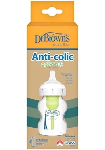 5 Oz/150 Ml Geniş Ağız Cam Biberon, Tekli Paket 51700 Açık