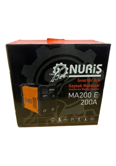 Nuriş Ma200e İnverter Kaynak Makinesi + Kaynak Maskesi + 100lü Elektrod
