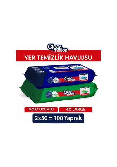 Clearmotion Yer Temizlik Havlusu(2x50) 100 Yaprak