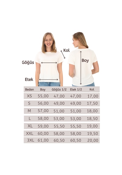 Viskon Dökümlü Tişört-ekru Ekru