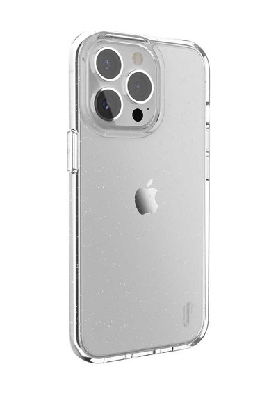 Ugly Rubber Apple Uyumlu iPhone 13 Pro Simli Şeffaf UR Vogue Kapak ZORE-219664