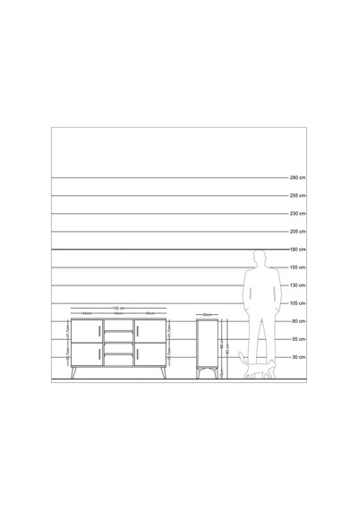 Arges Konsol 5 Raflı 4 Kapaklı 132x30x83 Çam-çam/antrasit Çam/antrasit Arges Konsol 5 Raflı 4 Kapaklı 132x30x83 Çam-çam/antrasit Çam/antrasit