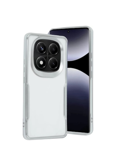 Newface Xiaomi Redmi Note 14 Pro 5g Kılıf Boyi Silikon Kapak - Gümüş
