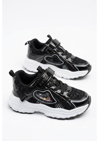 Fort Sımba Cool Rahat Hafif Anatomik Spor Sneaker Kız Çocuk Ayakkabı Siyah