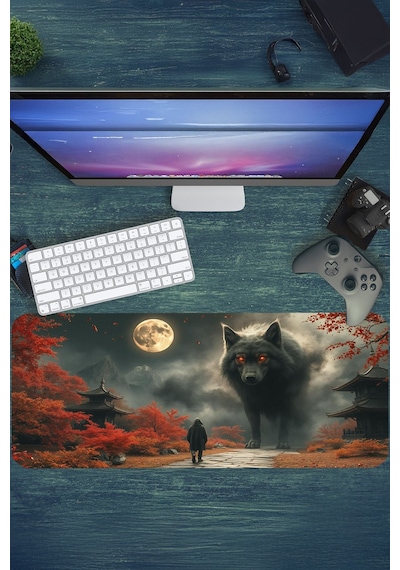 Gaming Oyuncu Xl Mouse Pad Kaydırmaz Dikişli 80 30 Cm Mousepad 21