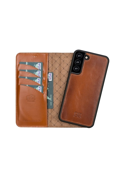 Bouletta Samsung Galaxy S22 Plus Uyumlu Deri Cüzdanlı Kılıf Rst2E