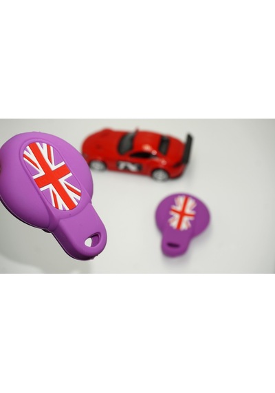 Mini Cooper Uyumlu S Roadster R50 R53 F54 F55 F56 Silikon Anahtar Mor Kı