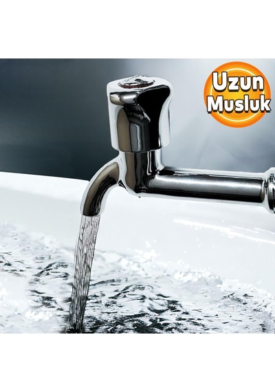 Feyzayapı Uzun Musluk Süzgeçli Tuvalet Bahçe Lavabo Musluğu Ara Musluk