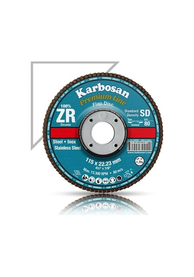 Karbosan 180x22x80 Kum Flap Disk Zr-karbosan 983945