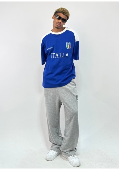Zaee Italia Heritage Oversize Tişört Mavi