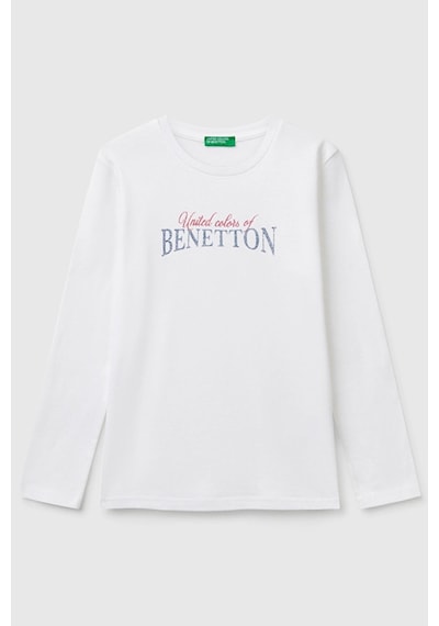 United Colors Of Benetton Benetton Kız Çocuk Tişört Beyaz