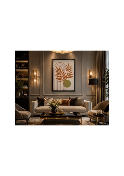 Modern Soyut Yaprak Duvar Tablosu 50x70 Cm 5 Cm Derin Çerçeveli Mdf Tuval Kumaş Baskılı Premium De Modern Soyut Yaprak Duvar Tablosu 50x70 Cm 5 Cm Derin Çerçeveli Mdf Tuval Kumaş Baskılı Premium De