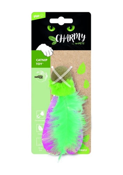 M-pets Charmy Fırefly Catnipli Kedi Oyuncağı Green