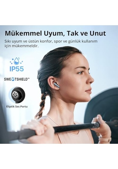 Air Pro 4i Kulak Içi Bluetooth Kulaklık - Hibrit Aktif Gürültü Engelleme - 40 Saat Kullanım Süresi - Ip55 - Siyah Genel