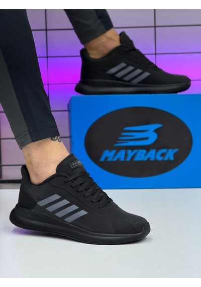 Mayback Erkek Spor Ayakkabı Büyük Numara 45-47 Siyah