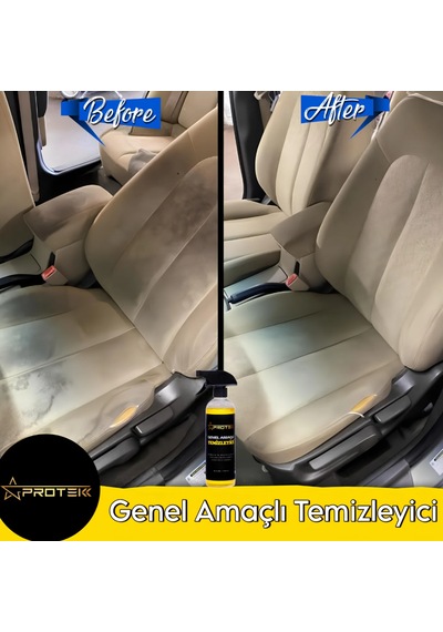 Protek Genel Amaçlı Temizleyici 2 Adet Ve Detay Fırça Seti 2
