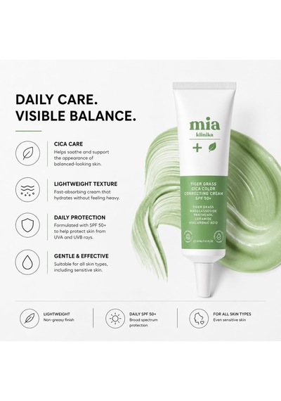 Tiger Grass Tone-correcting Spf 50+ Yüz Kremi 30ml