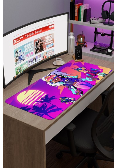 Brawlhalla Kaymaz Dikişli Kauçuk Oyuncu Mousepad V4 - 90x40 Xxl Gaming Mouse Pad Fare Altlığı