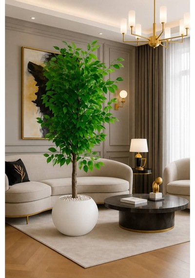 Yapay Benjamin 150 Cm Lux Saksı Dahil Yeşil