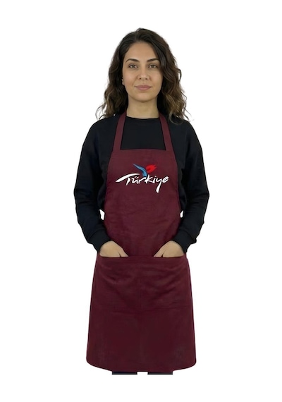 Formteks Baskılı Aşçı Önlük Siyah